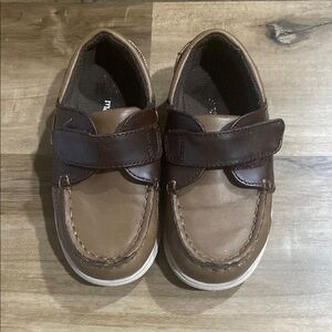 $2 Brown Toddler Loafers with Velcro Strap